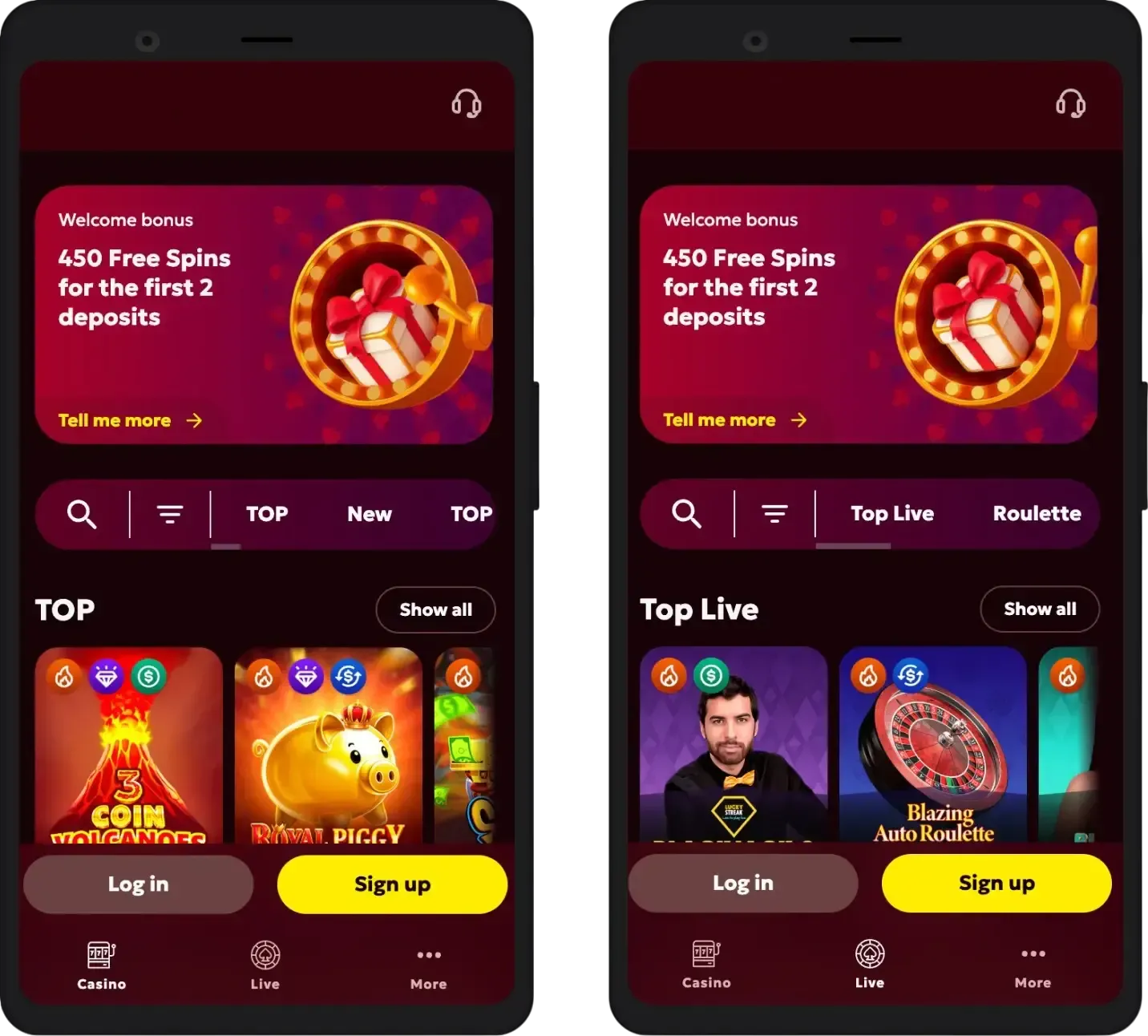 Spinobon mobile casino experience on smartphones and tablets