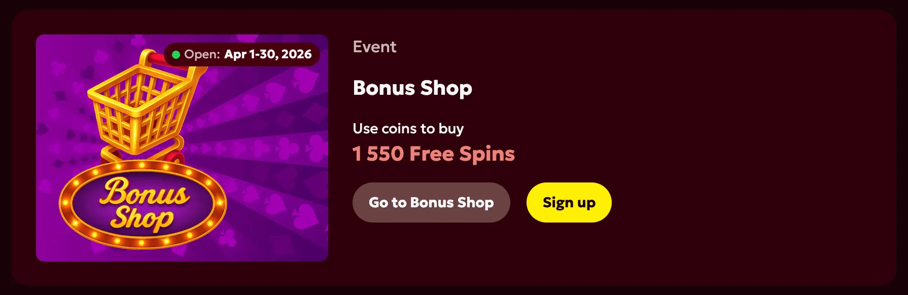 Latest daily and weekly promotions at Spinobon Casino